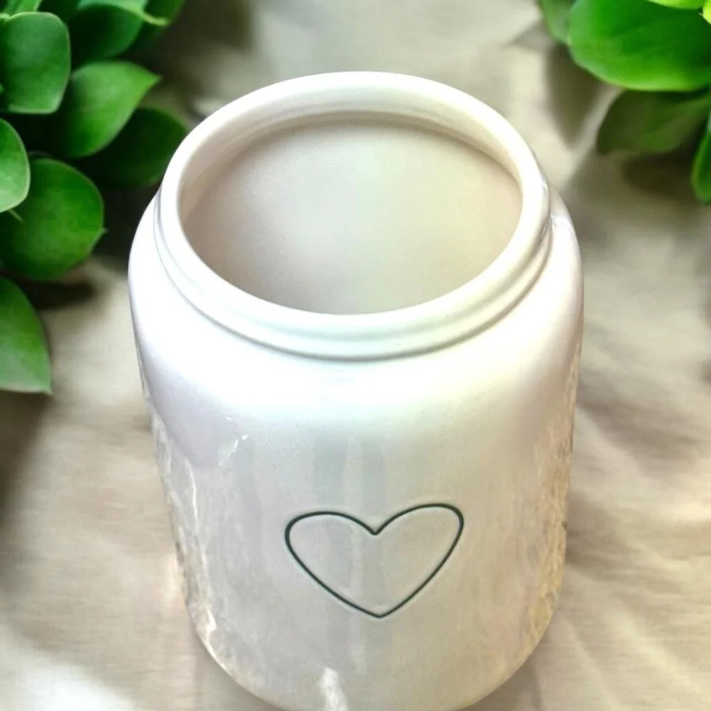 Rae Dunn Storage Heart Canister Mint Condition Canister Love Cookie Jar Storage